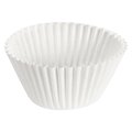 American 6" White Fluted Baking Cups 10000 PK 610070